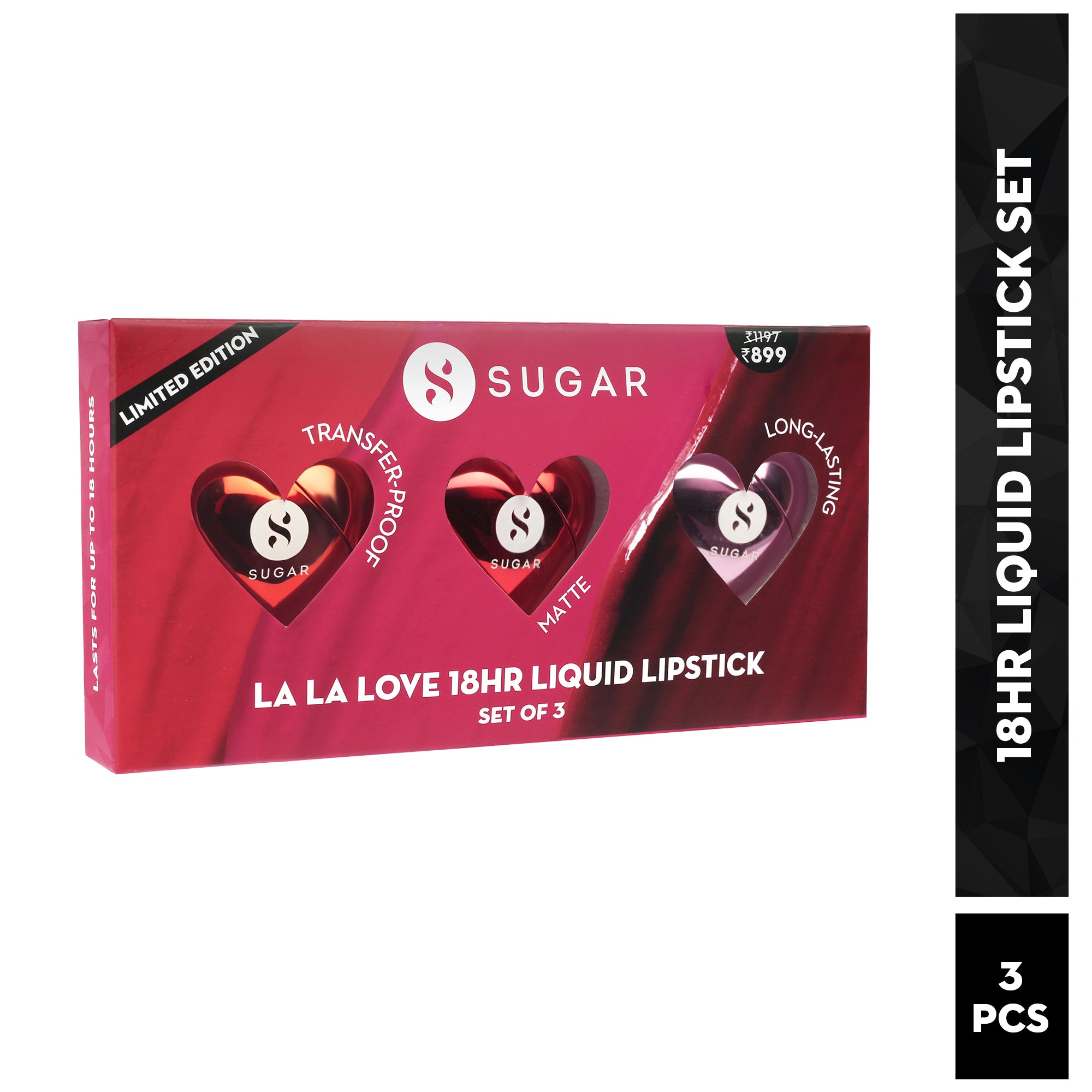 La La Love Lipstick Set (Pack Of 3)