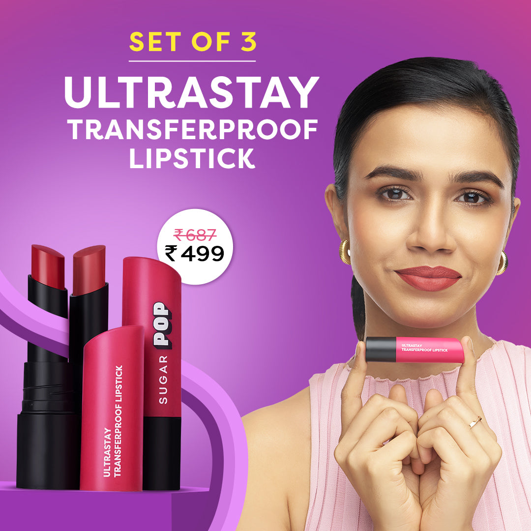 Set of 3 Ultrastay Transferproof Lipstick