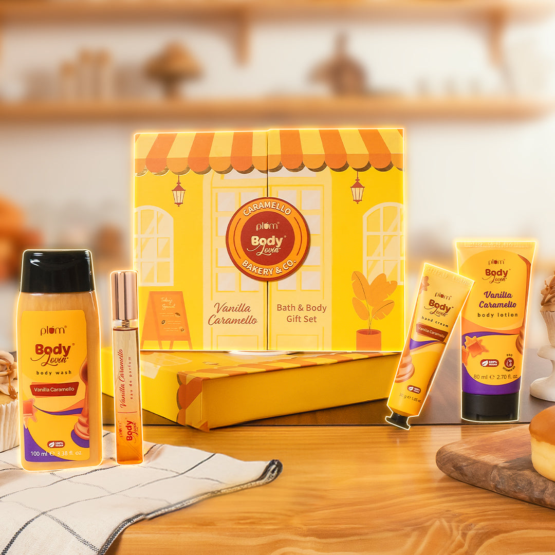Vanilla Caramello Bath & Body Gift Set by Plum BodyLovin'